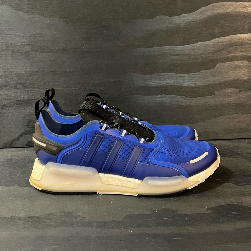 Adidas NMD_V3 Men Size 13 Running Shoes Blue Black Athletic Sneakers GY4134